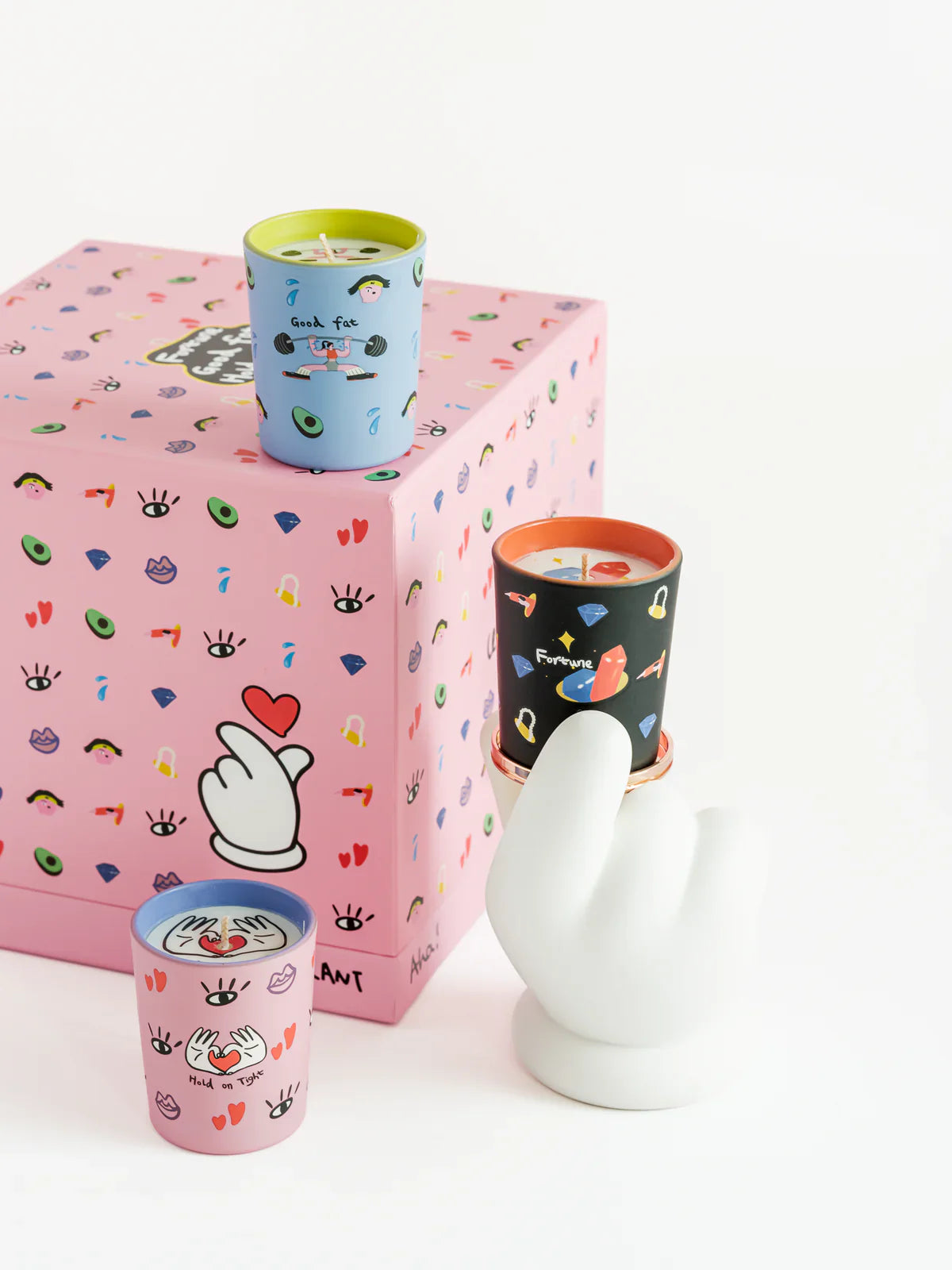 Wekükü Geurkaarsen in Geschenkdoos Fortune Good Fat..