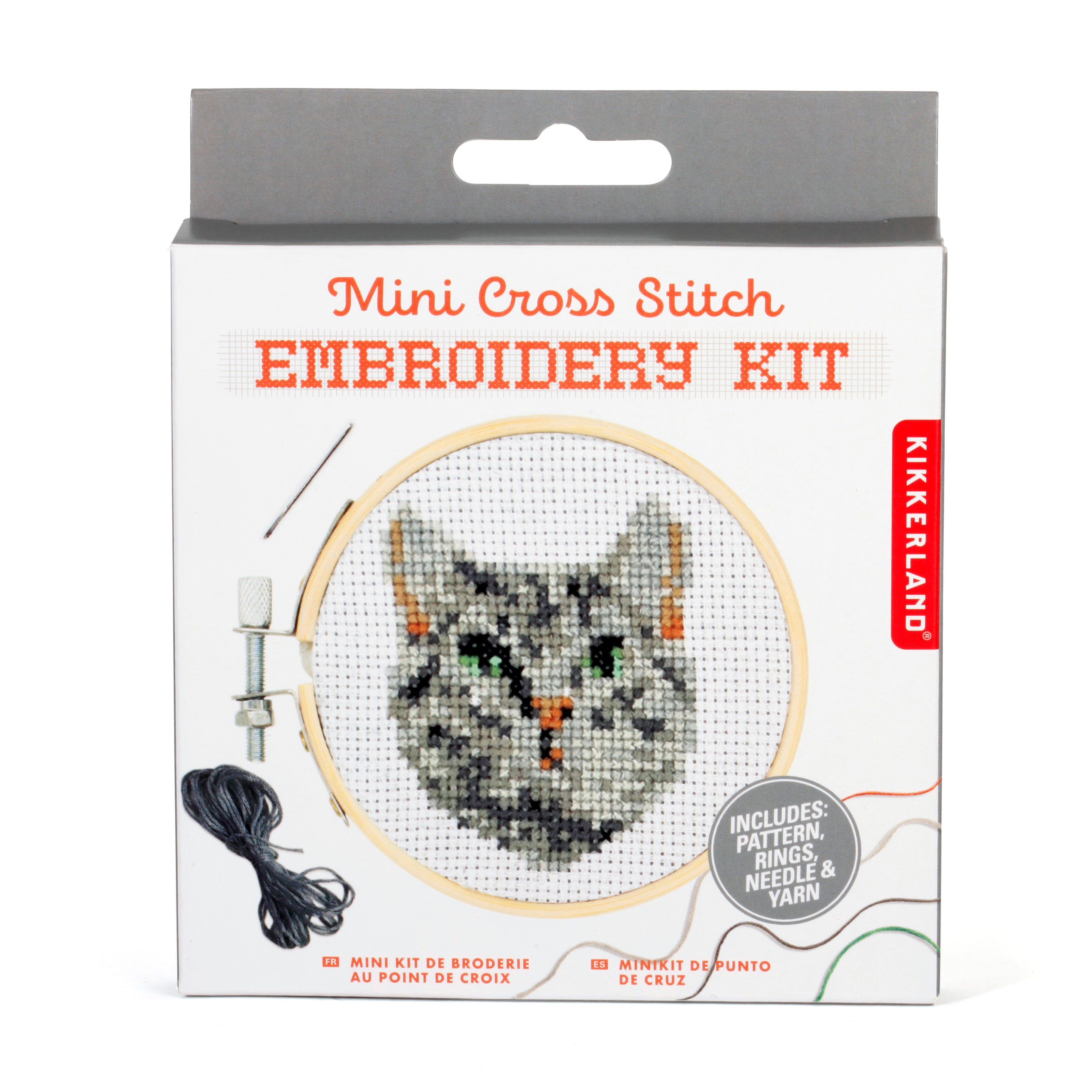 Mini-Kreuzstich-Stickset – Katze
