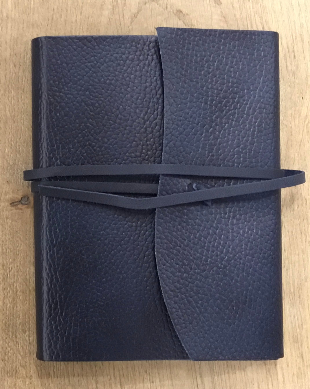 Tivoli recycled leather journal A6 blue