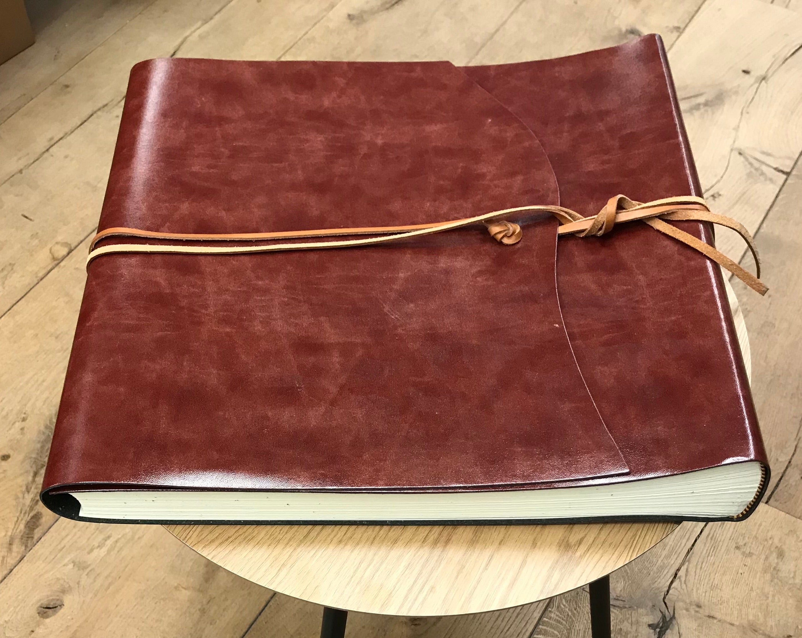 Tivoli Gerecycled Leren Fotoalbum Vierkant Crème Groot