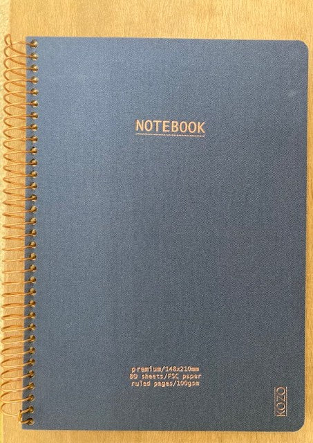 KOZO Notizbuch Canvas A5 liniert