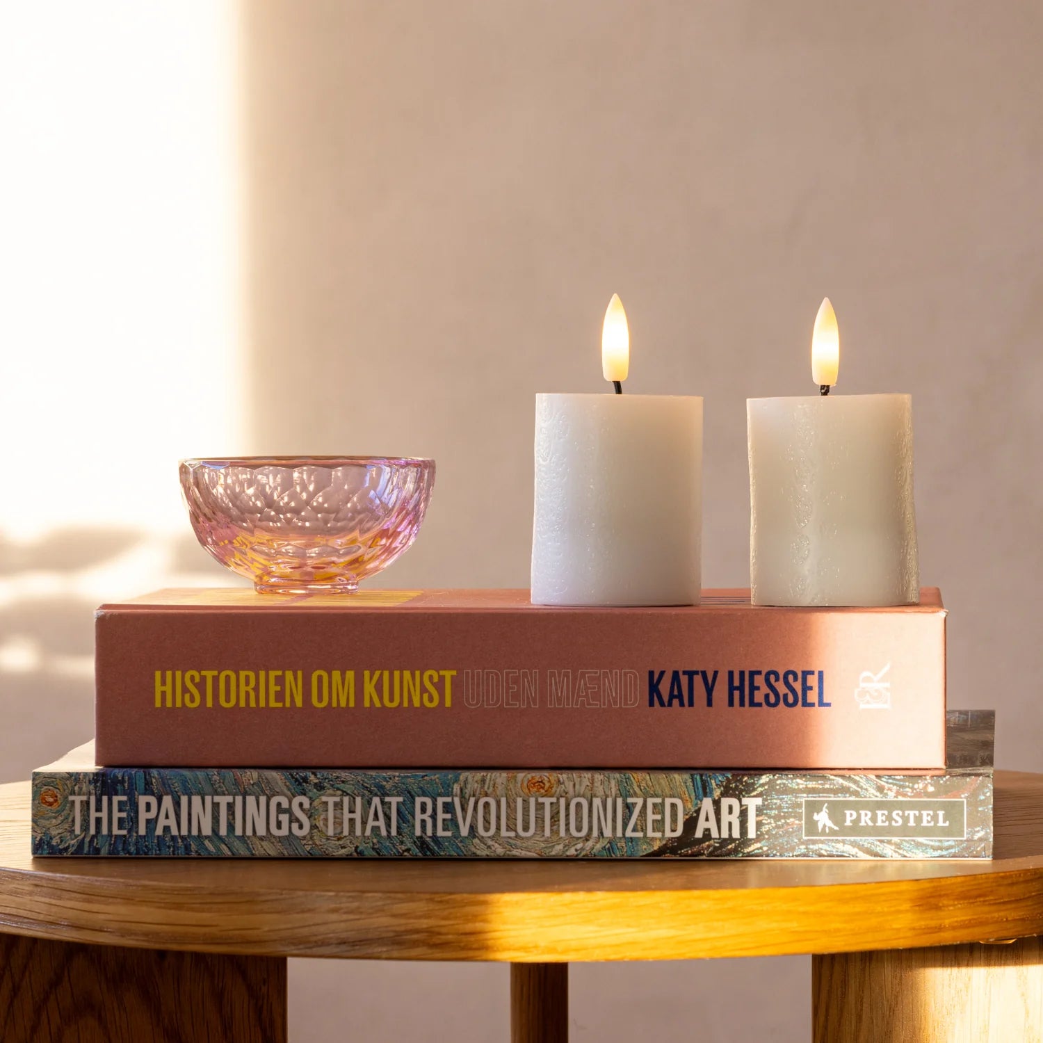 LED Candle rechargeable Pillar 5 x 6 cm