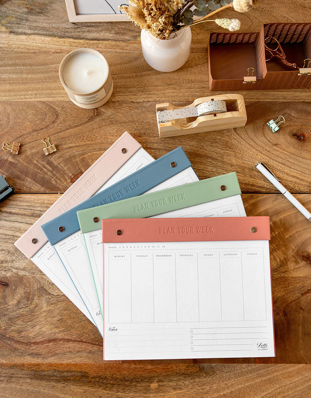 Weekly Notepad Undated Eco Friendly
