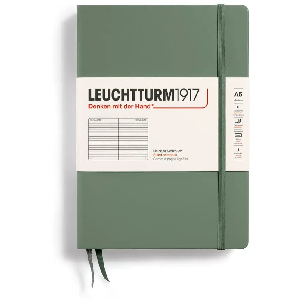 Leuchtturm medium gelinieerd notitieboek (A5) hardcover