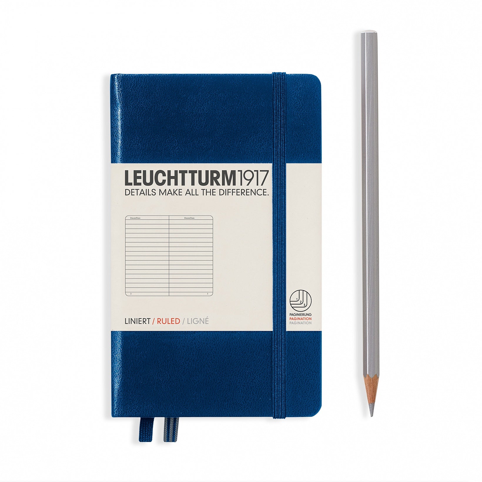 Leuchtturm Notizbuch Pocket (A6) Hardcover Liniert