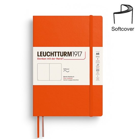 Leuchtturm Notizbuch Medium (A5) Softcover Blanko