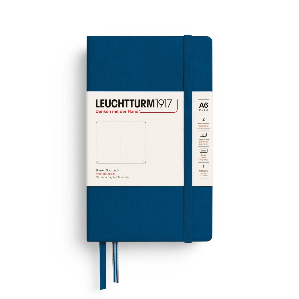 Leuchtturm Notitieboek Pocket (A6) Hardcover Blanco