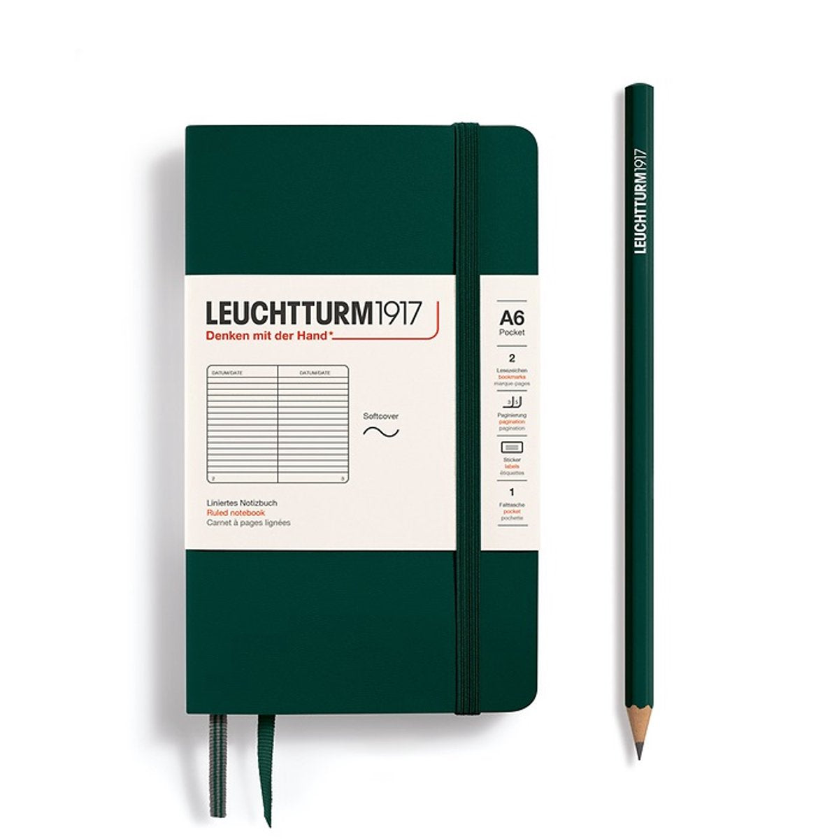 Leuchtturm gelinieerd notitieboekje (A6) softcover