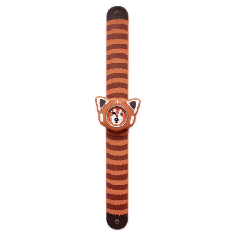 Mava Klapriempje Kids Horloge Dierenmotief Rode Panda