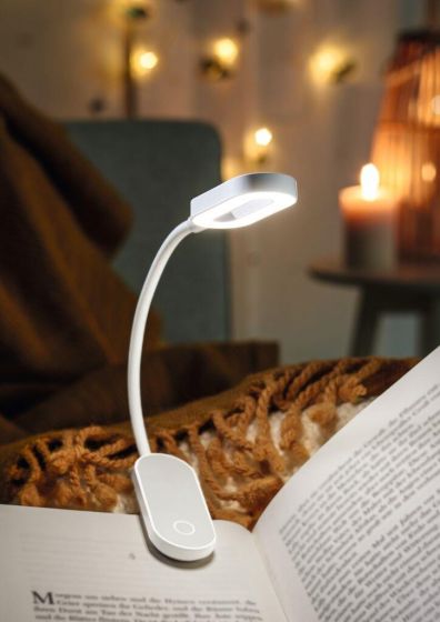 Libri LED Clip-on Book Lamp Touch