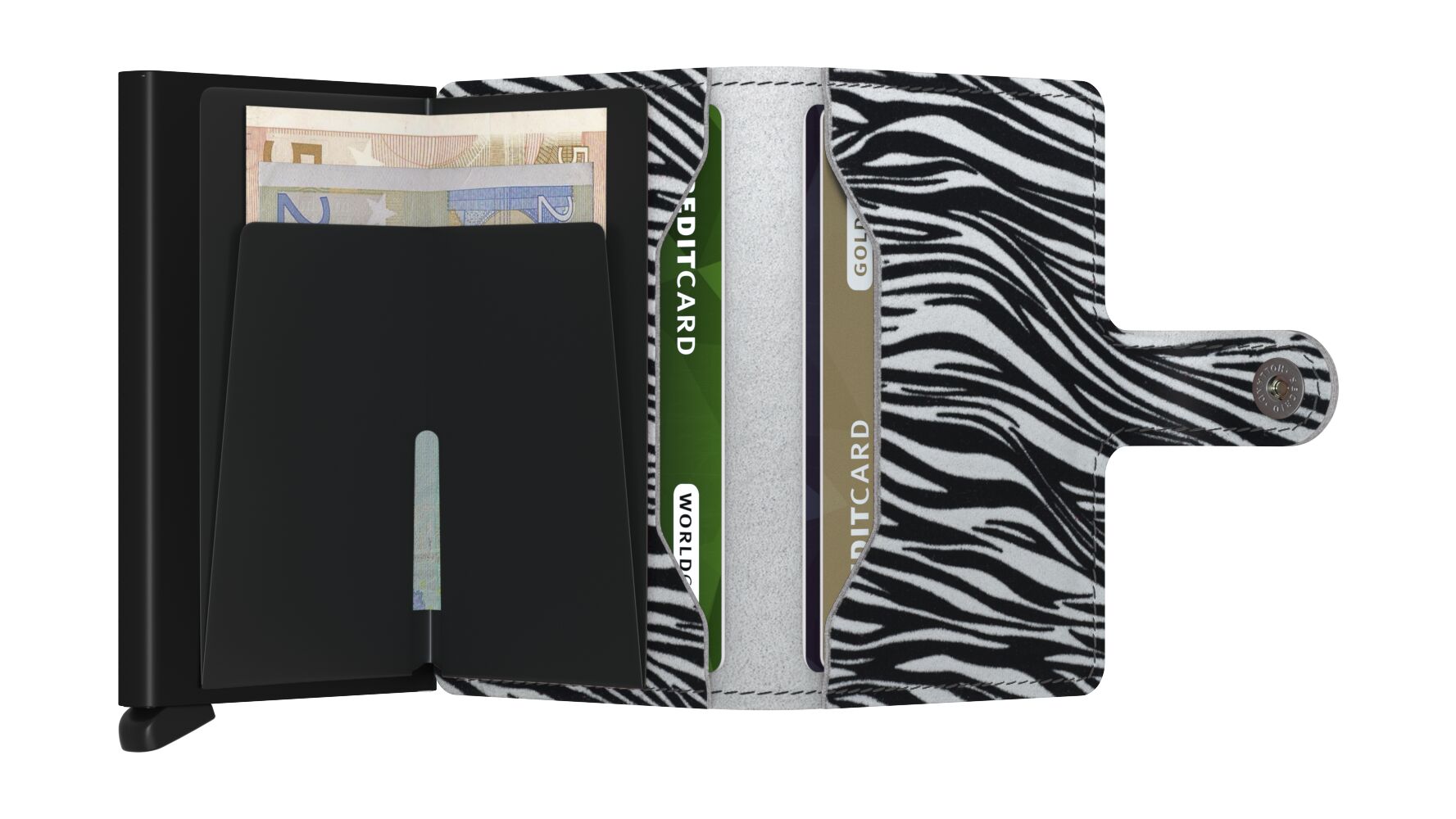 Secrid Miniwallet Zebra light grey