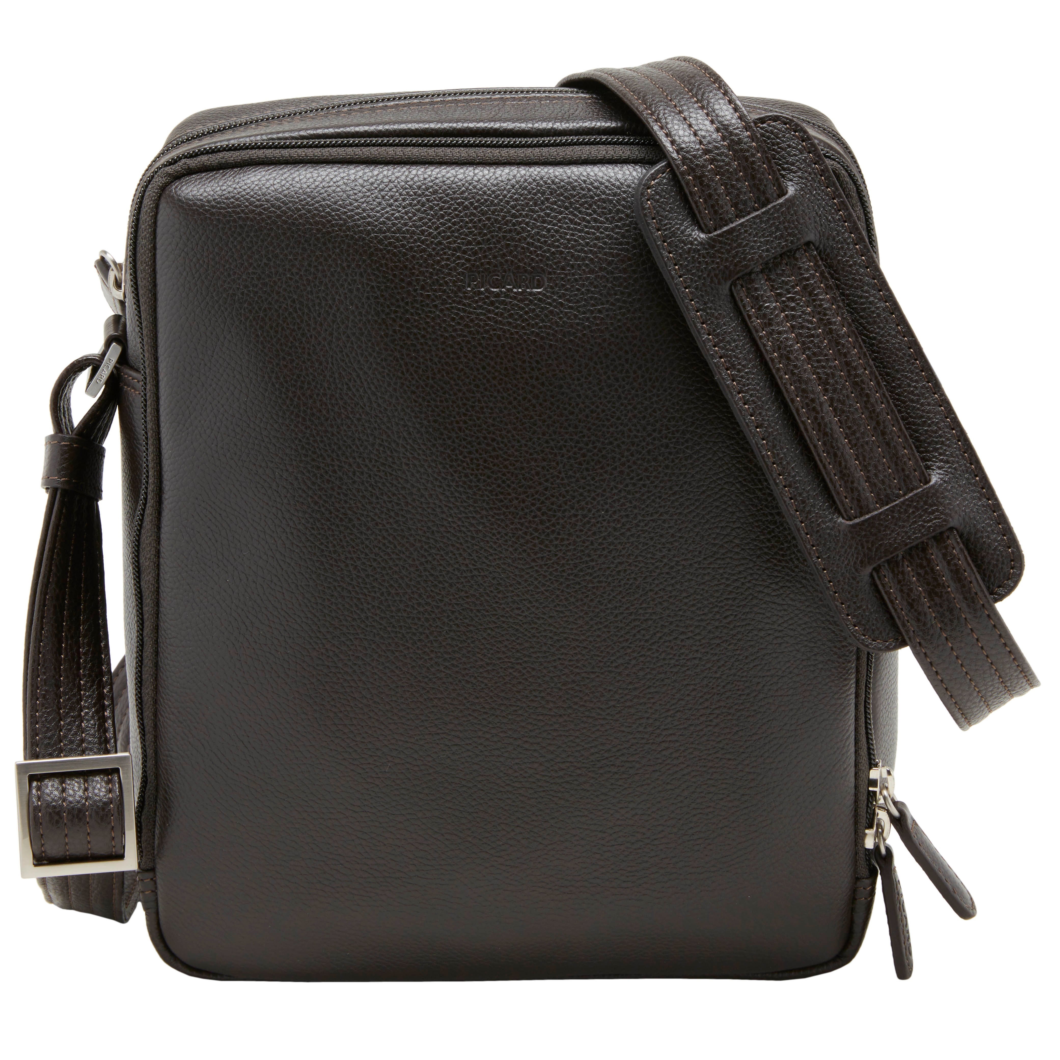 Picard Leather Shoulder Bag Milano Black Large