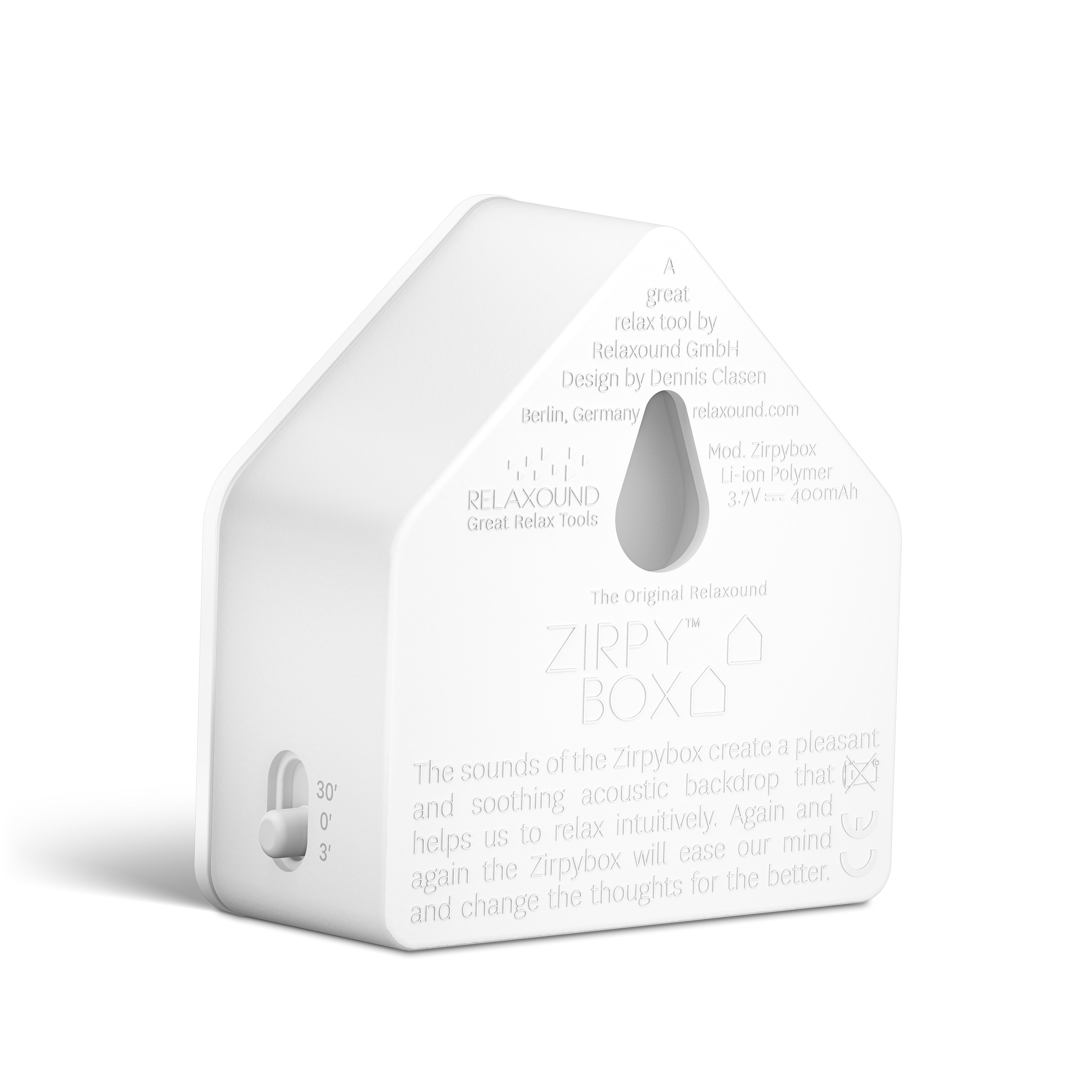 Zwitscherbox Zirpy Box Wit