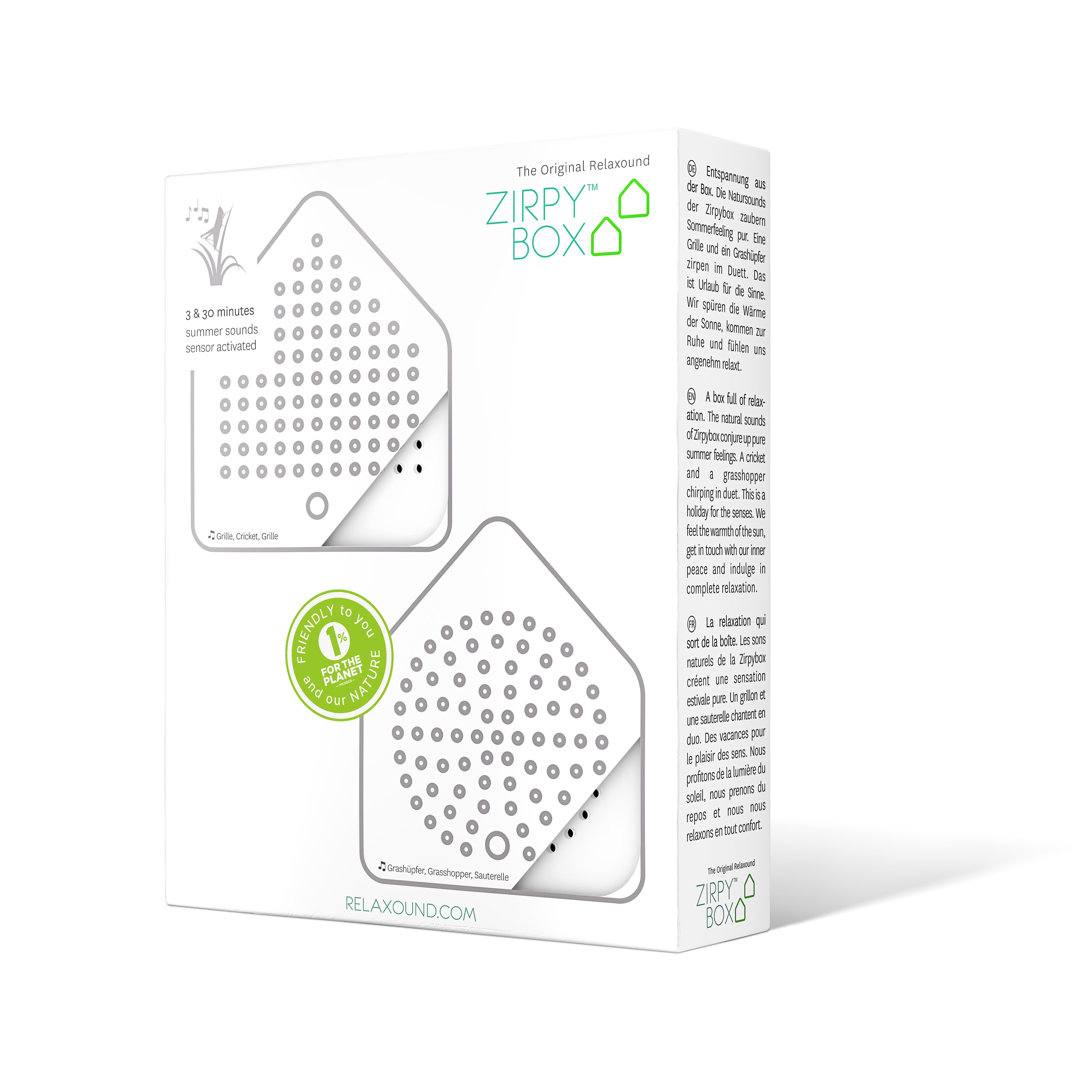 Zwitscherbox Zirpy Box Wit