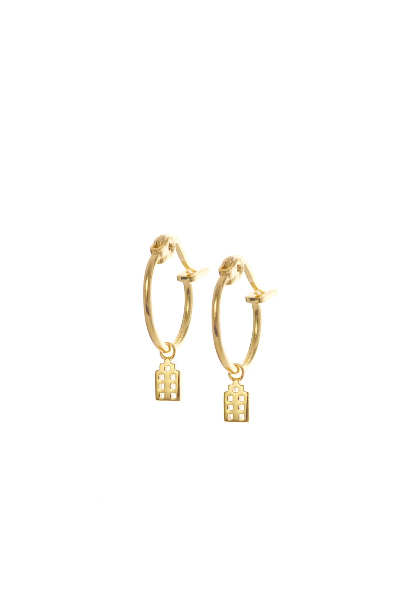 Amsterdam Jordaan Hoops Gold Plated