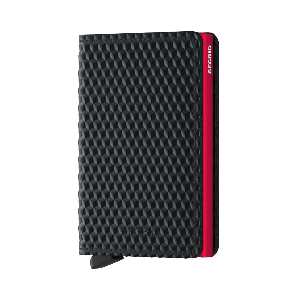 Secrid Slimwallet cubic black - red