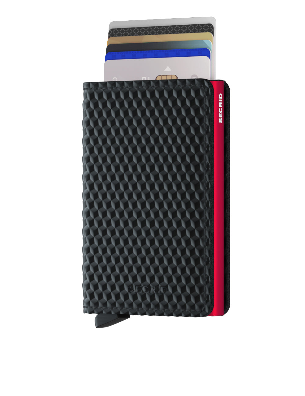 Secrid Slimwallet cubic black - red