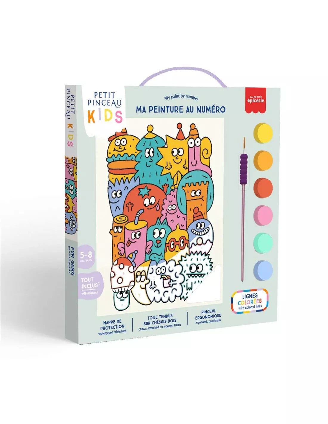 Set Schilderen op nummers voor kinderen (3 opties)
