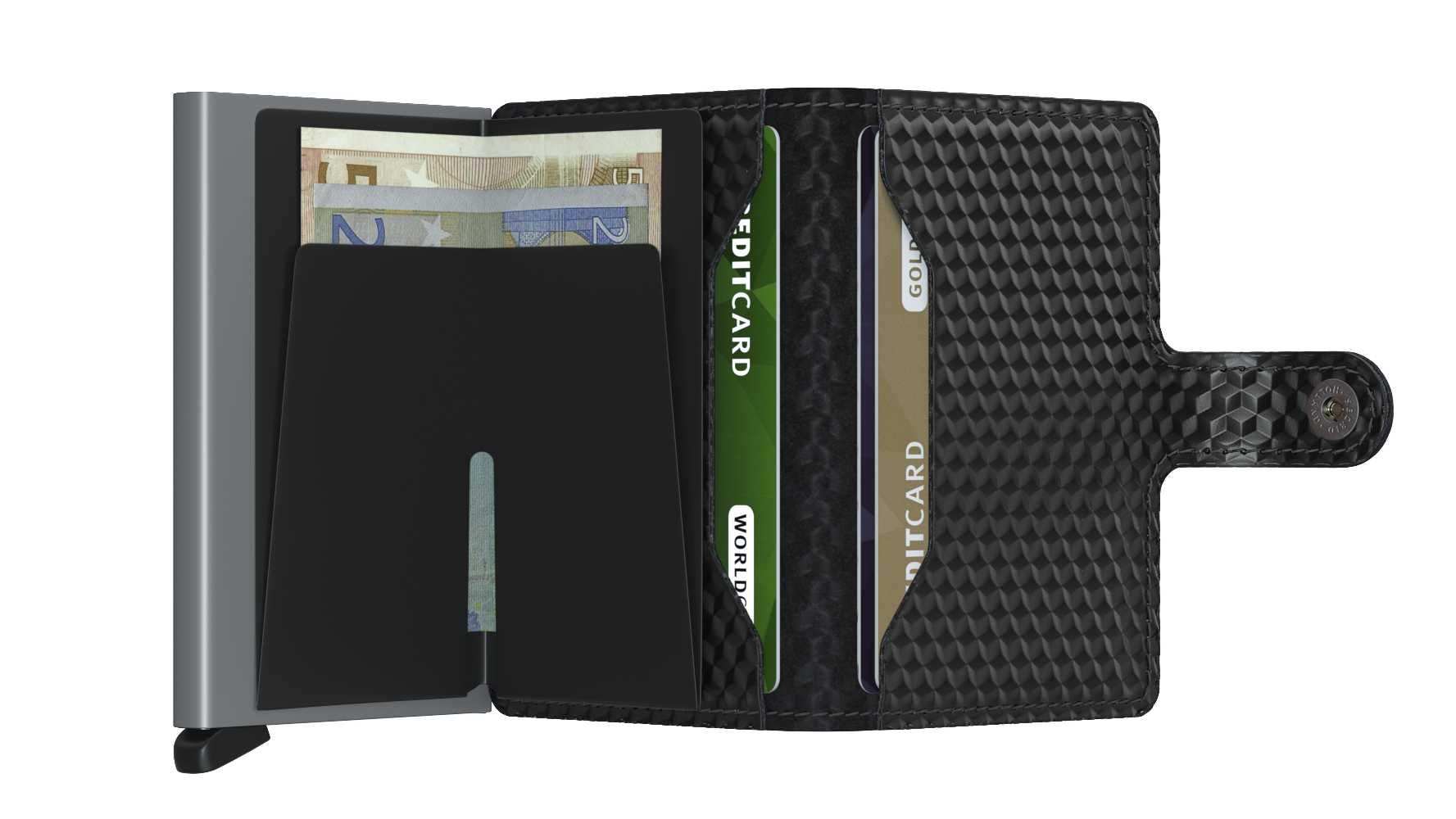 Secrid Miniwallet cubic black - titanium