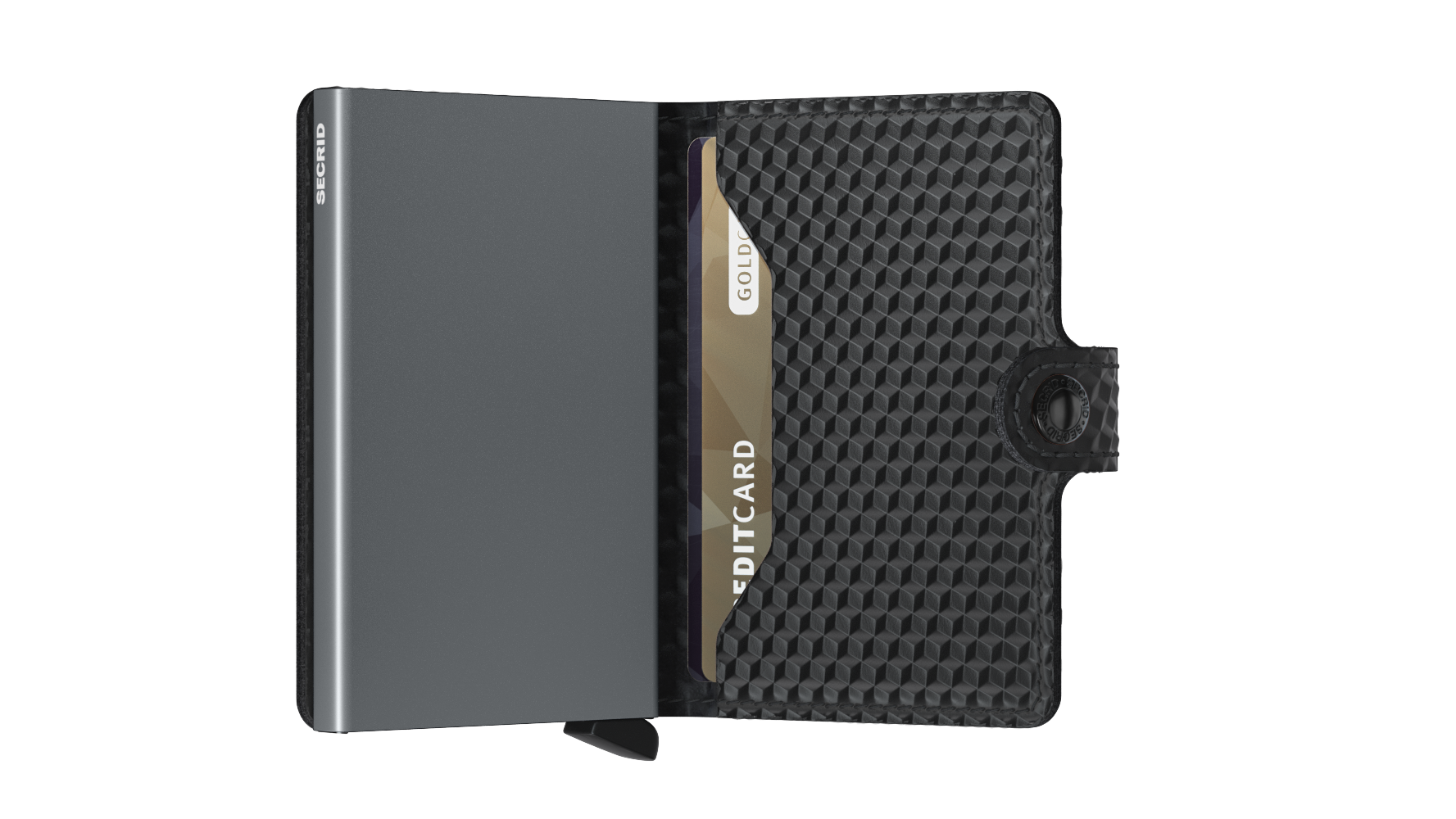 Secrid Miniwallet cubic black - titanium