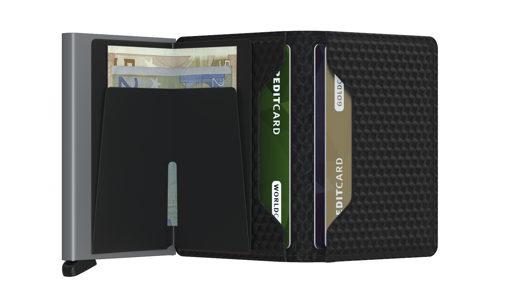 Secrid Slimwallet cubic black - titanium
