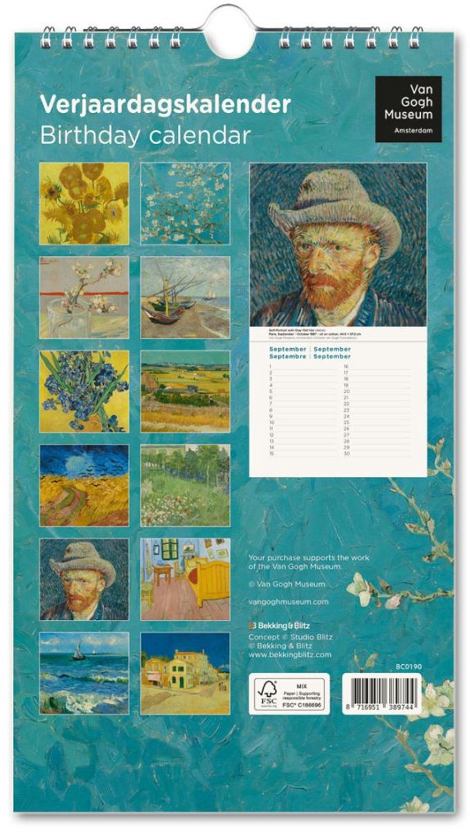 Geburtstagskalender Van Gogh Museum