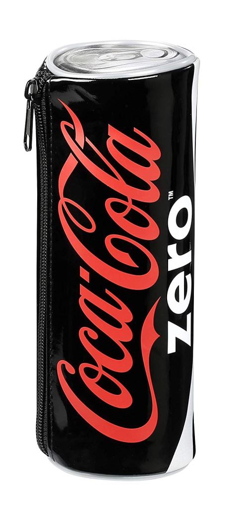 Leather free  Pen Case Round in Soda Can Design