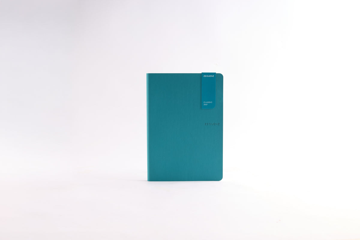 Zequenz 360⁰ Notizbuch A5, Teal Liniert
