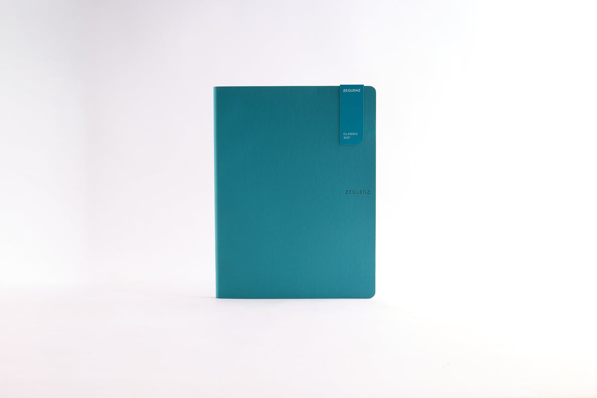 Zequenz 360° Notizbuch B5 Teal Blanko