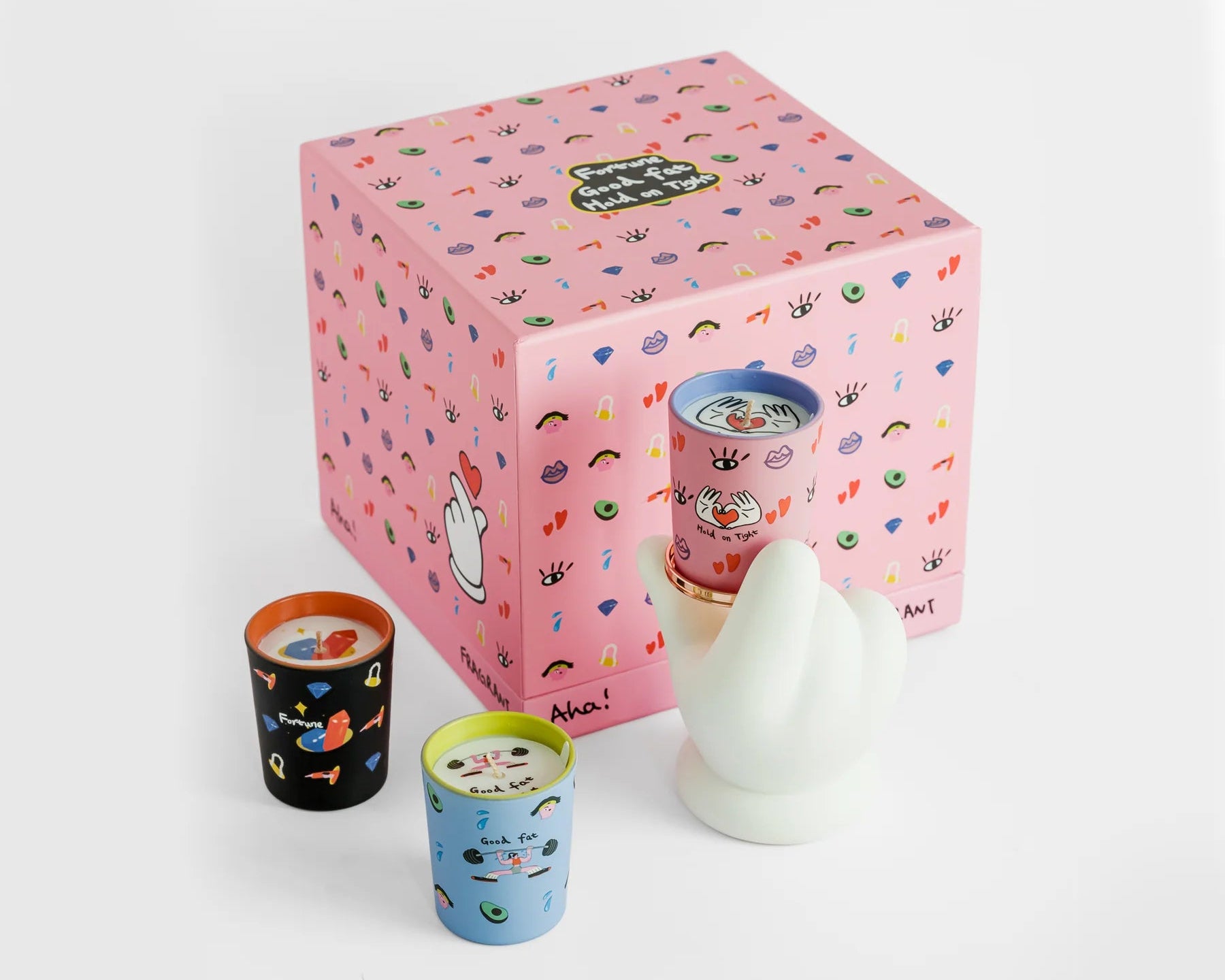 Wekükü Geurkaarsen in Geschenkdoos Fortune Good Fat..