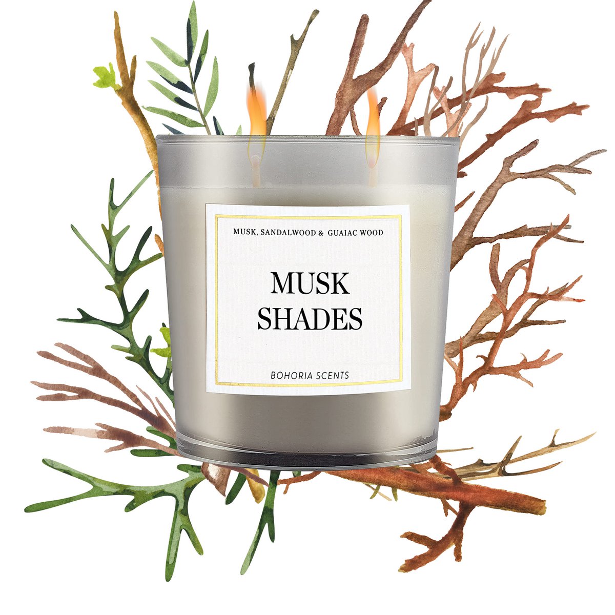 Bohoria Scented Candle Musk Shades