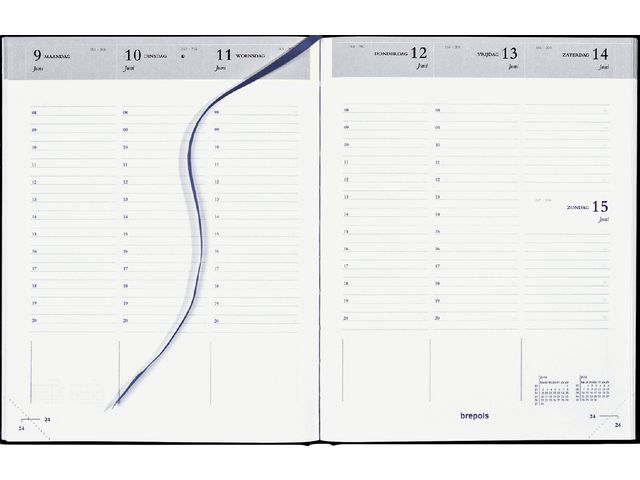 Brepols 2024 Diary Timing A5+ Weekly Black