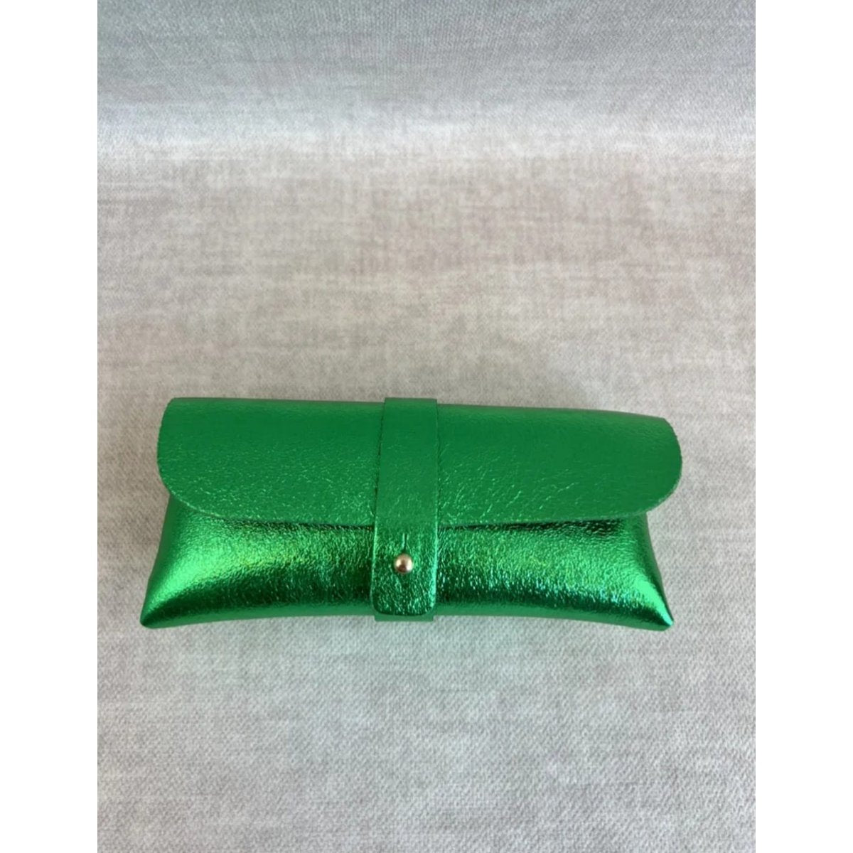 Leather Case Sunglasses Metallic