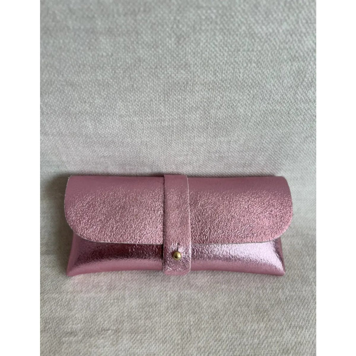 Leather Case Sunglasses Metallic