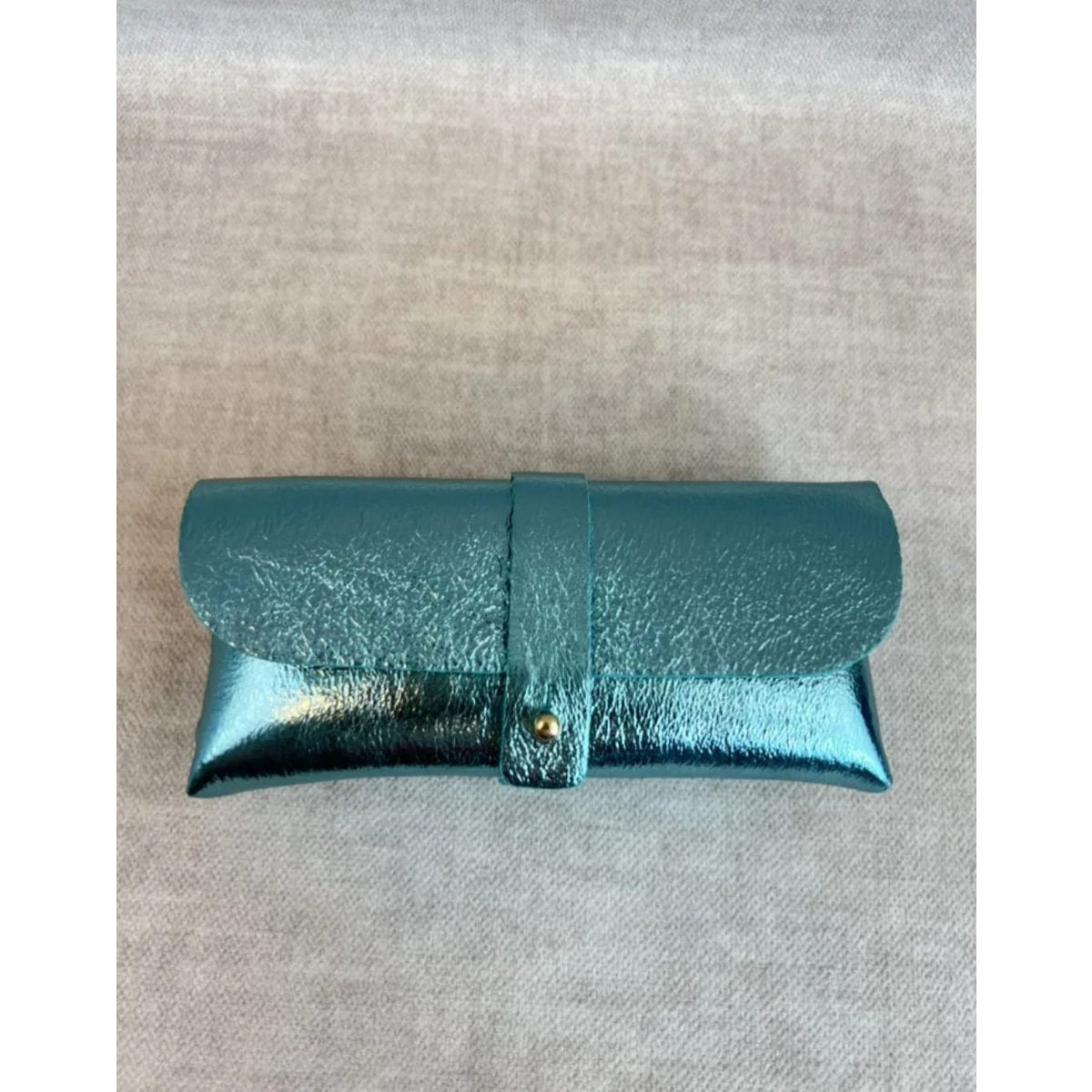 Leather Case Sunglasses Metallic