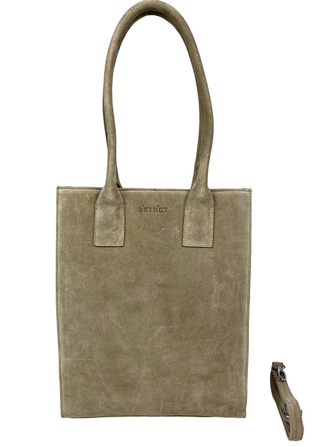 DSTRCT Leather Bag Portland Road Khaki