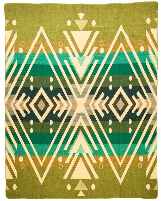 Alpaca Native Blanket Imbabura Green