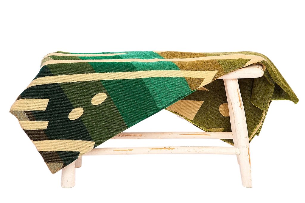 Alpaca Native Blanket Imbabura Green