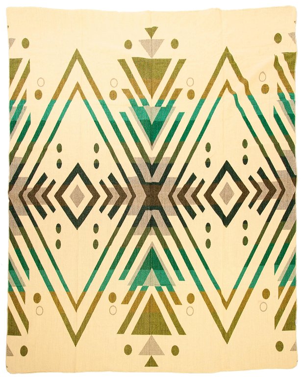 Alpaca Native Blanket Imbabura Green