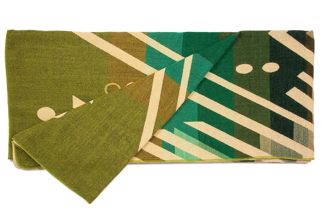Alpaca Native Blanket Imbabura Green