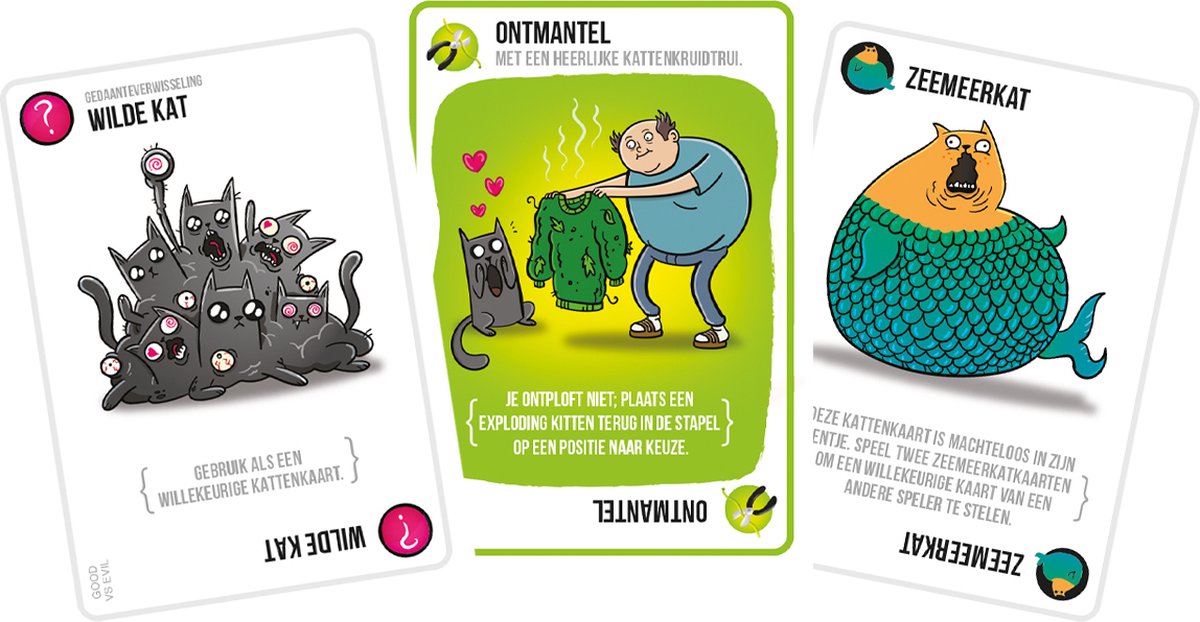Exploding kittens Good vs Evil NL