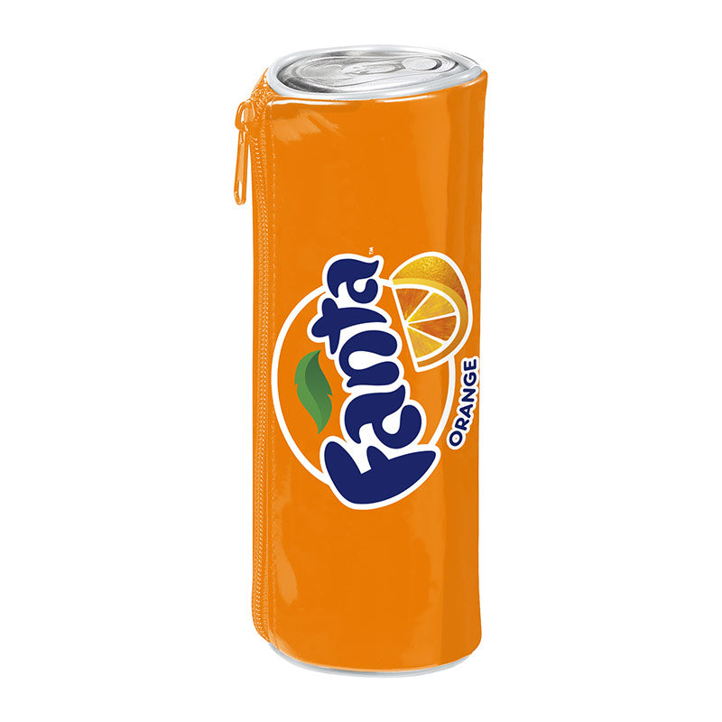 Leather free  Pen Case Round in Soda Can Design