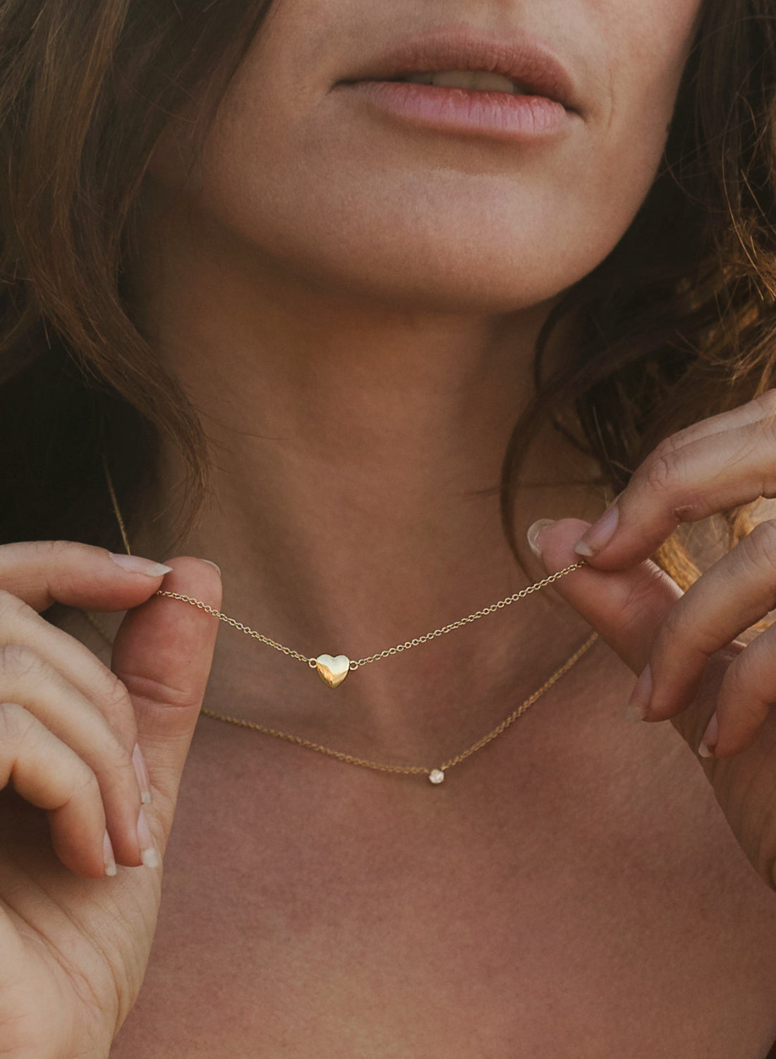 Hart van Goud Ketting Verguld