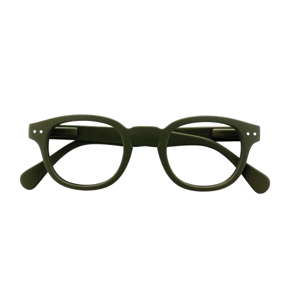 123Izipizi #C Khaki Green reading glasses