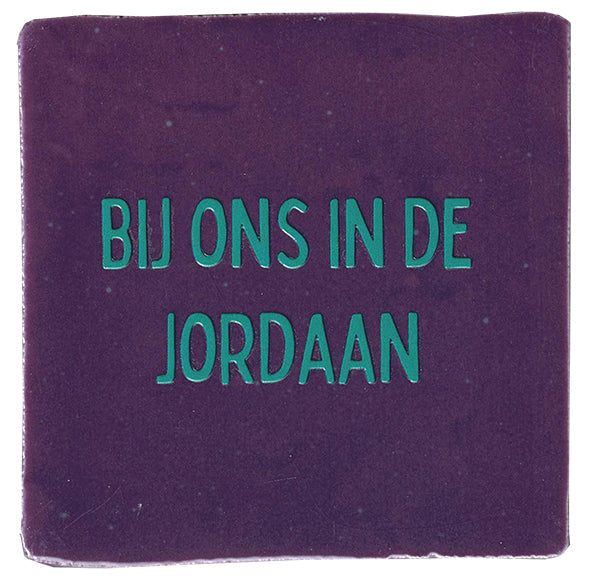 Tegeltje Amsterdam Bij Ons In De Jordaan Paars