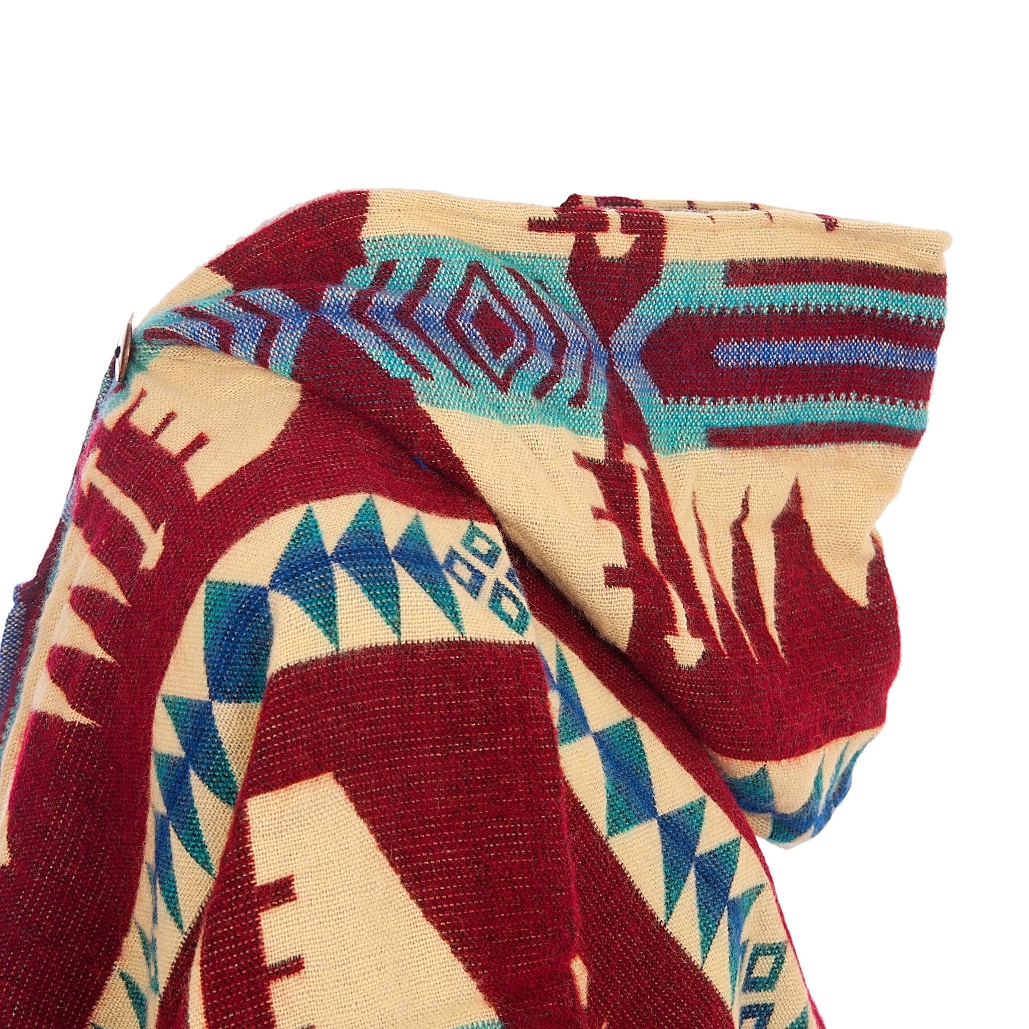 Alpaca Poncho Quitu Red