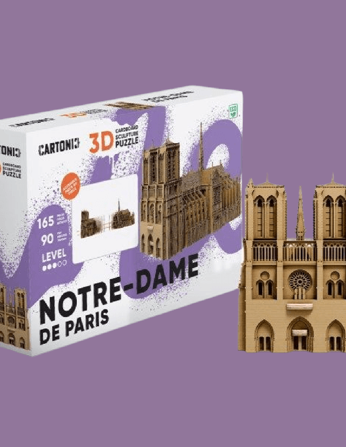 3D Cardboard Puzzle: Notre Dame de Paris