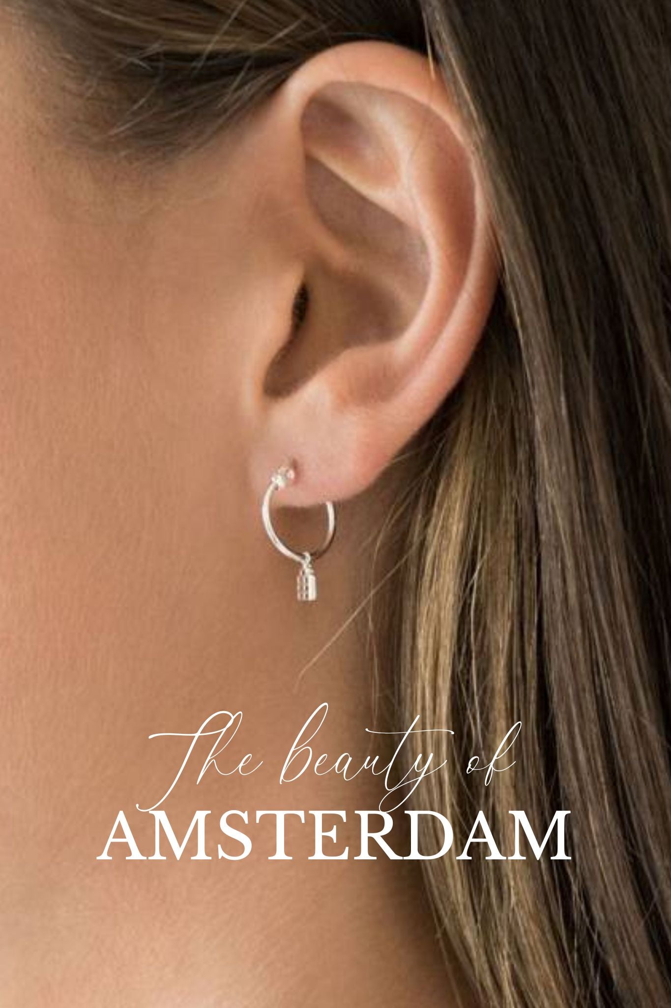 Amsterdam Jordaan Hoops Silber