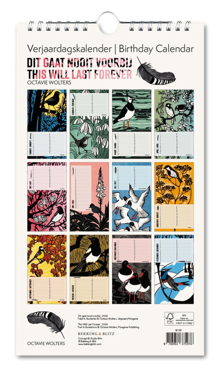 Geburtstagskalender Octavie Wolters