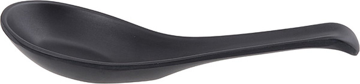 Zwarte kom met zenlepel